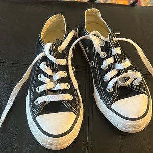 Little Boys Black Converse size 12